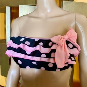 🛍5for$25 NEW Polka Dot, Bow, Bikini Top! Designer